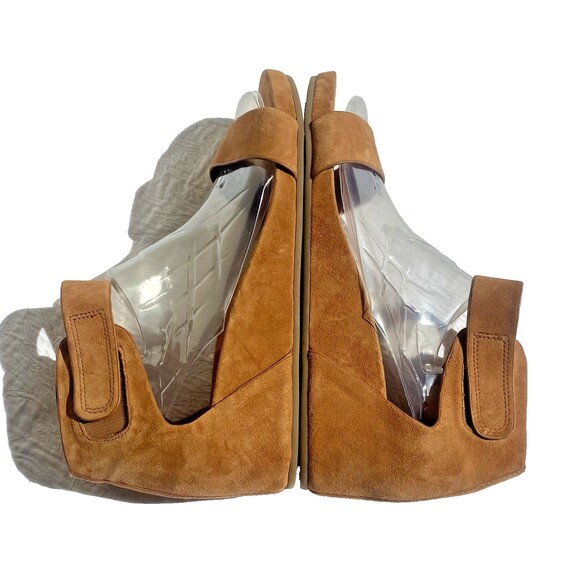 Gentle Souls | Leather Suede Sandals Gianna 2 Ankle Strap Wedge Women's Size 10 - Picture 8 of 13